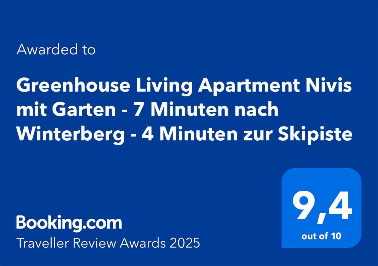 Greenhouse Living Apartment Nivis Mit Garten - 4 Minuten Nach Winterberg - Wandern, Mountainbike Fahren - Natur Geniessen メーデバッハ エクステリア 写真